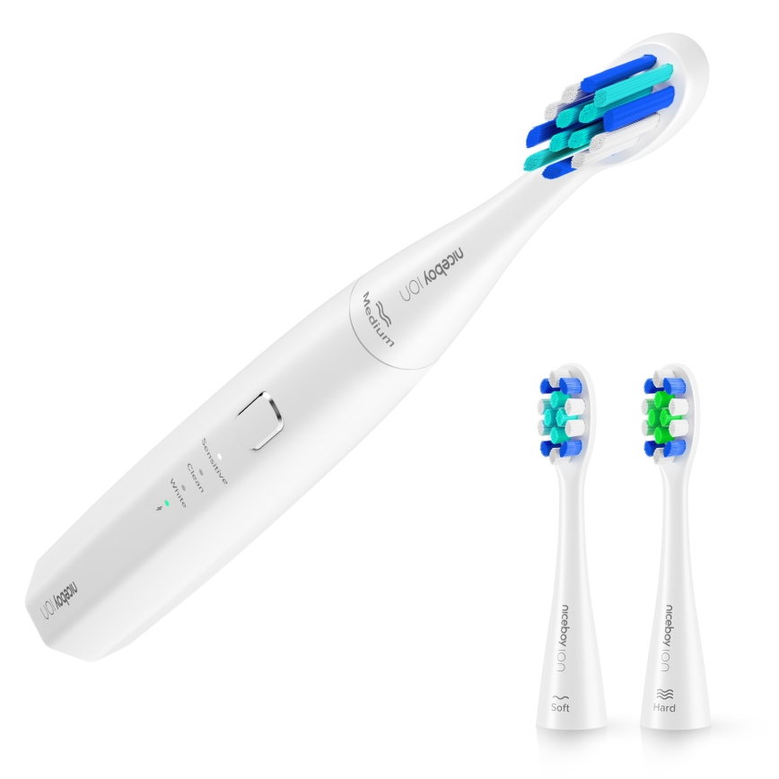 Niceboy ION Sonic Lite - Brosse à dents sonique IPX7 blanc