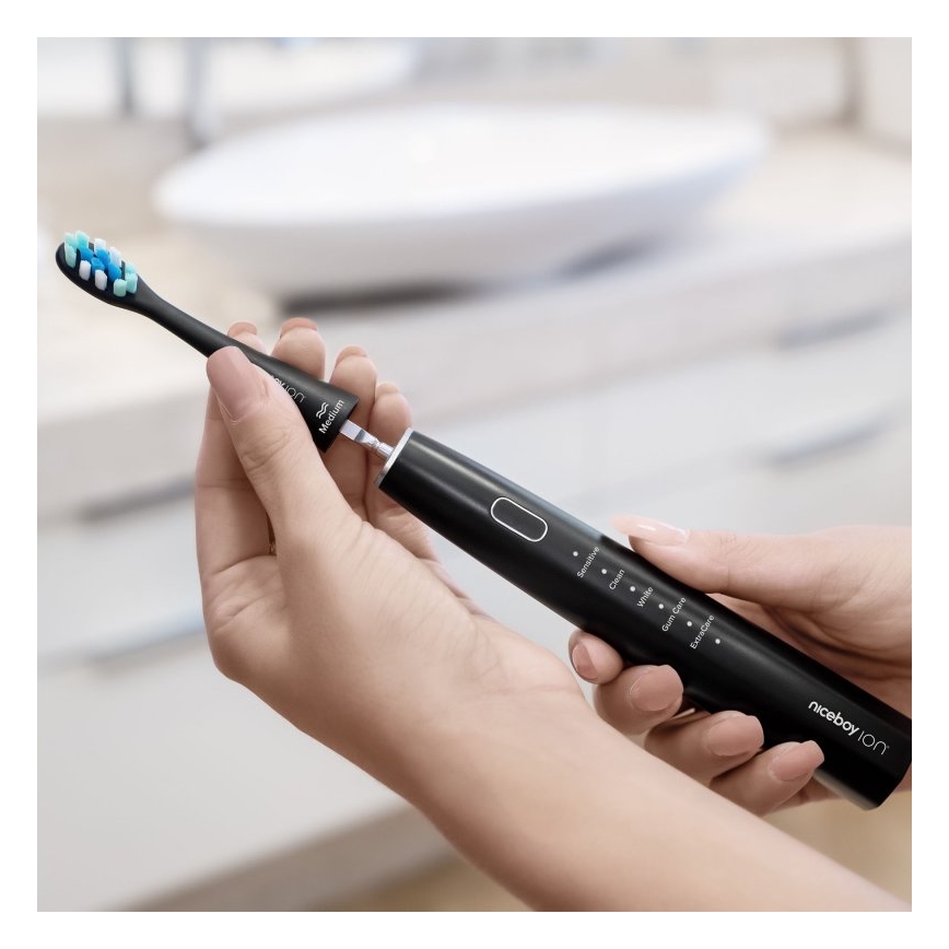 Niceboy ION Sonic - Sonic tandenborstel IPX7 zwart