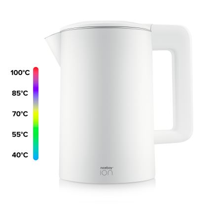 Niceboy ION ThermoKettle TK5 - Bouilloire avec thermorégulation 1,7 l 2200W/230V blanc