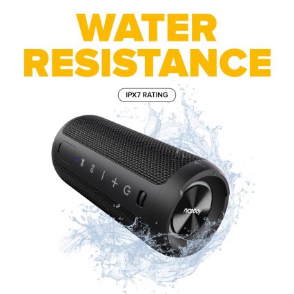 Niceboy Orion - Enceinte sans fil LED avec un micro 24W/2200 mAh IPX7 noir