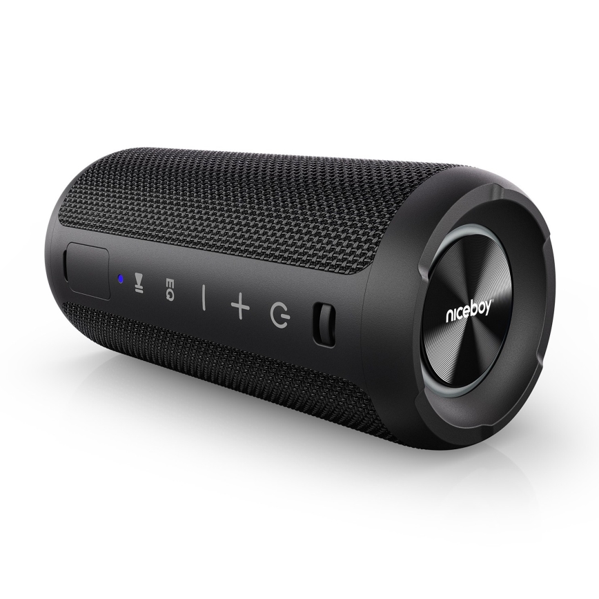 Niceboy Orion - LED Draadloze luidspreker met een microfoon 24W/2200 mAh IPX7 zwart