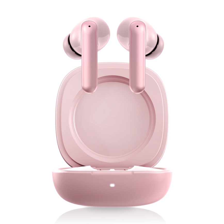 Niceboy Pins 4 PRO - Écouteurs sans fil avec ANC, boîtier 380 mAh + 2 × 35 mAh, IP54, rose