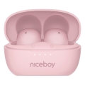 Niceboy Podsie 4 POP - Draadloze oordopjes 400 mAh + 2×40 mAh IPX4 roze