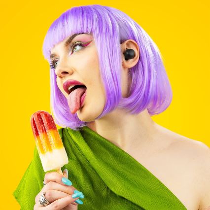 Niceboy Podsie 4 POP - Ecouteurs sans fil 400 mAh + 2x 40 mAh IPX4 noir