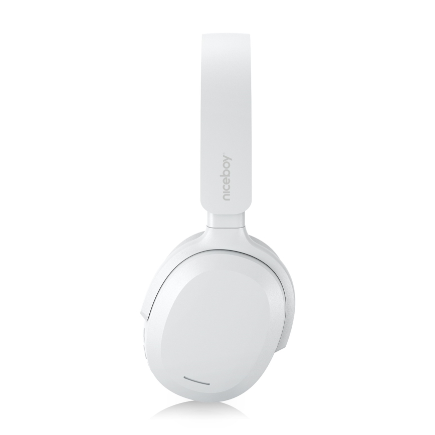 Niceboy Sora - Ecouteurs sans fil avec un micro 250 mAh IPX4 blanc
