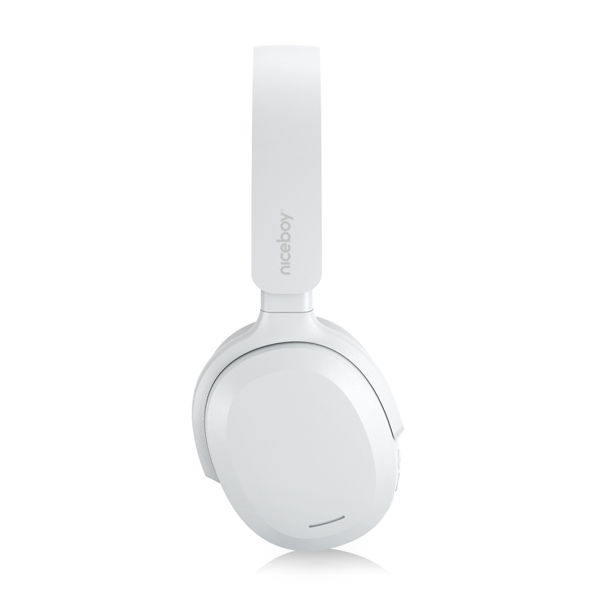 Niceboy Sora - Ecouteurs sans fil avec un micro 250 mAh IPX4 blanc