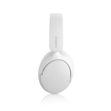 Niceboy Stellar - Ecouteurs sans fil avec un micro et ANC 400 mAh IPX4 blanc