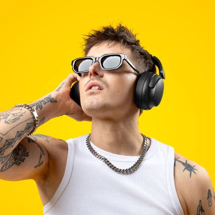 Niceboy Stellar - Ecouteurs sans fil avec un micro et ANC 400 mAh IPX4 noir