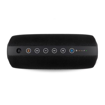 Niceboy Titan 4 - Enceinte sans fil LED avec un micro et fonction batterie portative 50W/4000 mAh IPX7 noir