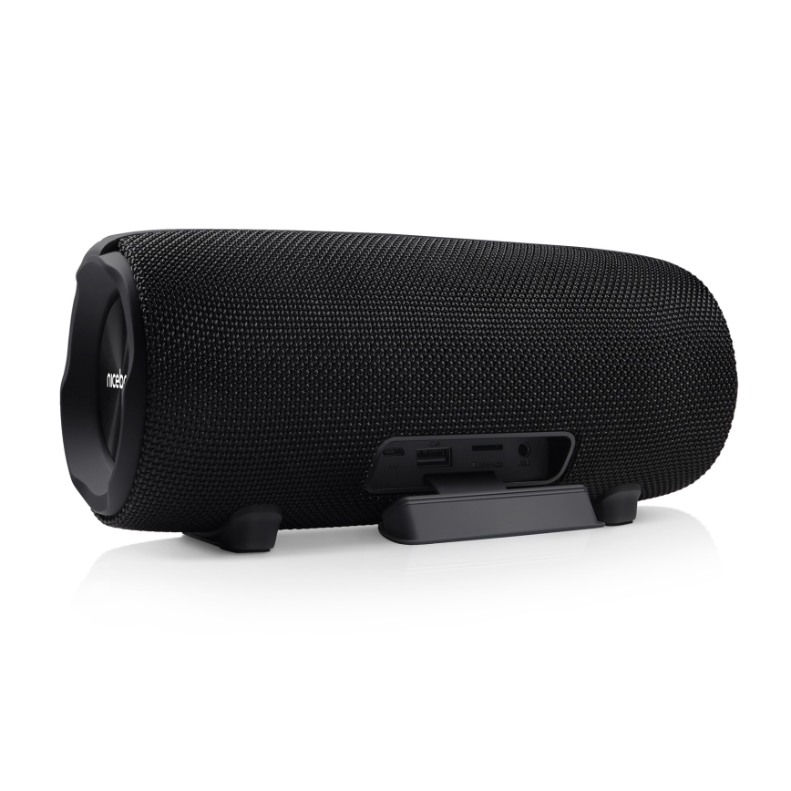 Niceboy Titan 4 - Enceinte sans fil LED avec un micro et fonction batterie portative 50W/4000 mAh IPX7 noir