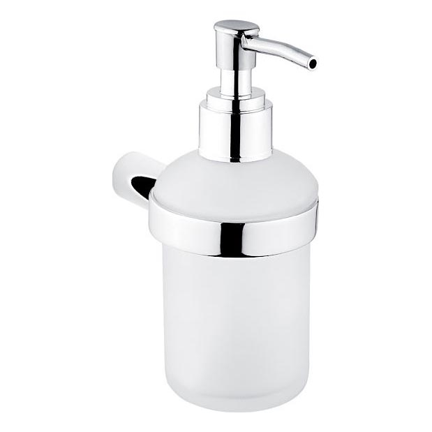 NIMCO BR 11031C-26 - Zeepdispenser voor aan de muur BORMO 180 mm mat glas/glanzend chroom