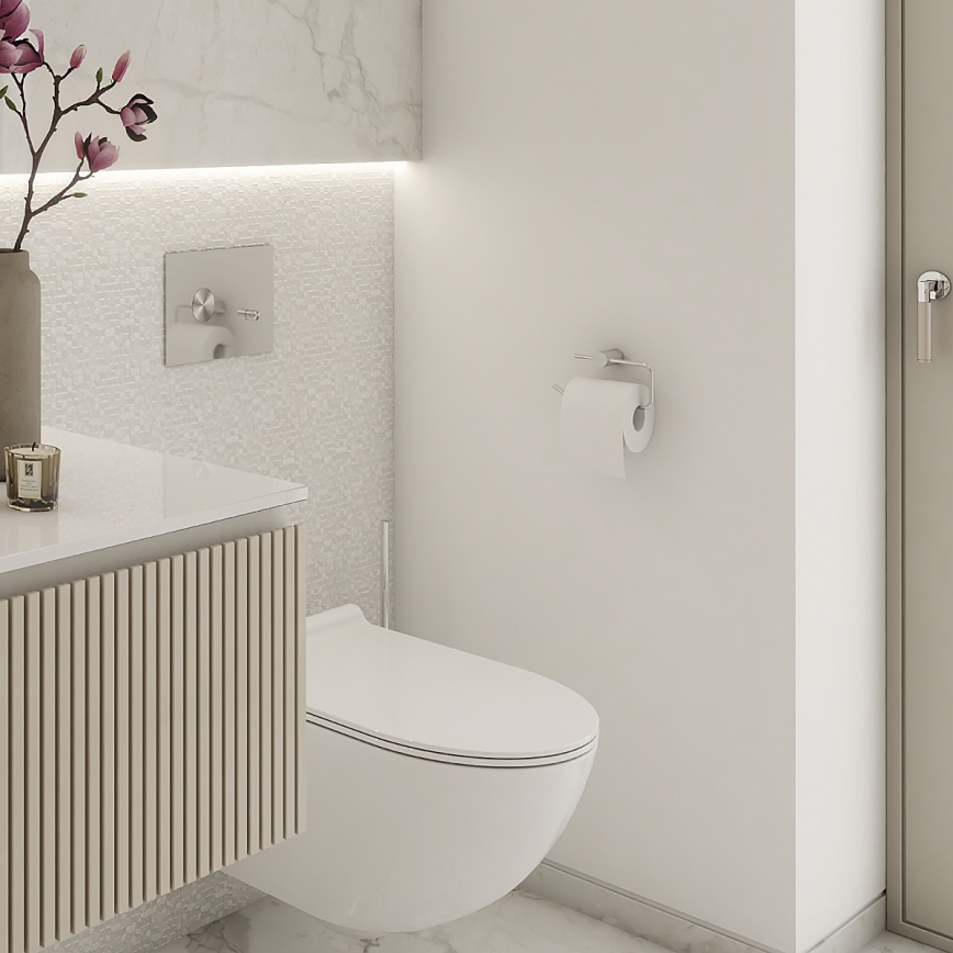 NIMCO BR 11055-26 - Porte-papier toilette BORMO chrome brillant
