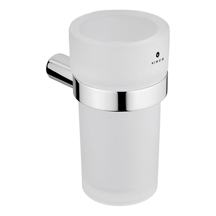 NIMCO BR 11058W-26 - Tandenborstelhouder voor aan de muur BORMO mat glas/glanzend chroom