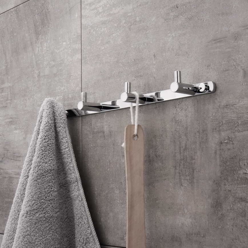 NIMCO BR 11104-26 - Porte-serviettes mural BORMO 30 cm chrome brillant