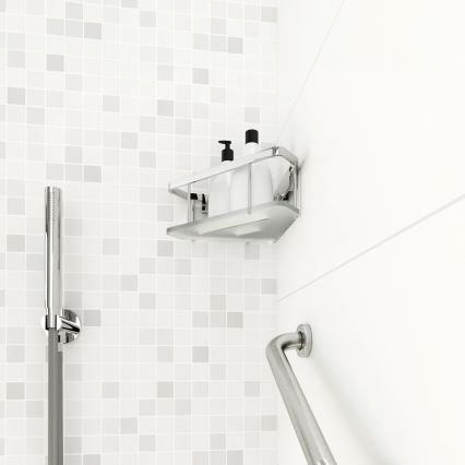 NIMCO Ki 14008-B-26 - Tablette murale de douche KIBO chrome brillant