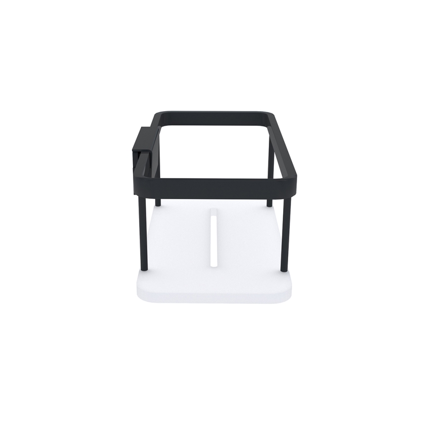 NIMCO Ki-14015-B-90 - Tablette murale de douche KIBO mat noir/blanc