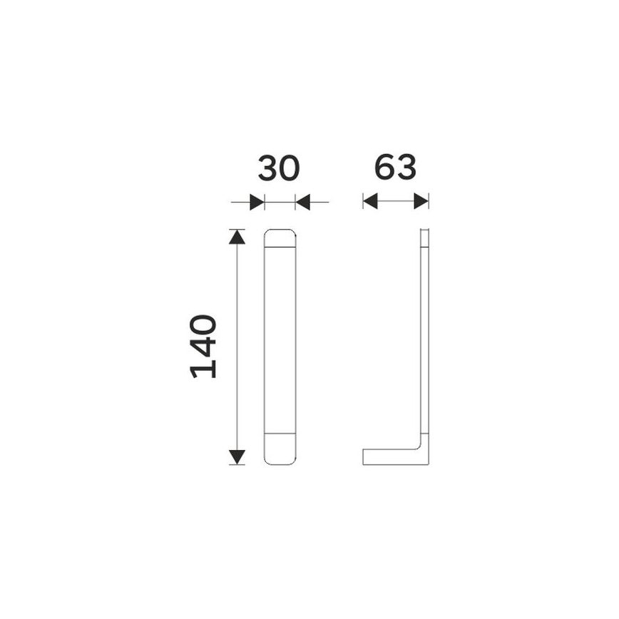 NIMCO MA 29055R-26 - Toiletpapierhouder MAYA glanzend chroom