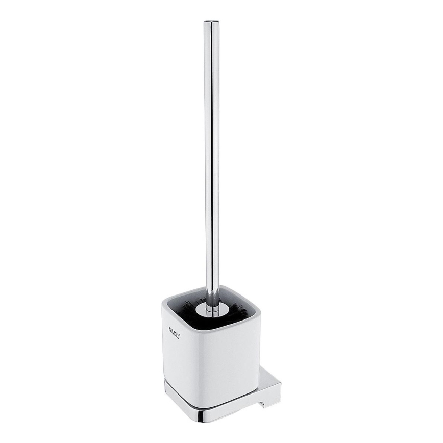 NIMCO MA 29094KN-26 - Brosse de toilette à fixation murale MAYA blanc/chrome brillant