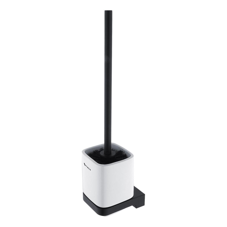 NIMCO MAC 29094KN-90 - Brosse de toilette à fixation murale MAYA blanc/mat noir