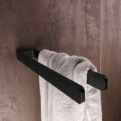 NIMCO MAC 29098-90 - Handdoekhouder voor aan de muur MAYA 37 cm mat zwart