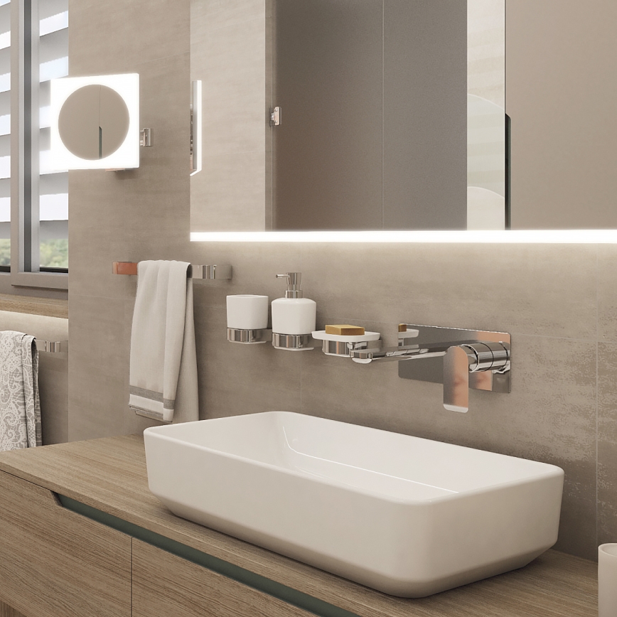 NIMCO NK 30035-26 - Handdoekhouder voor aan de muur NIKAU 39 cm glanzend chroom