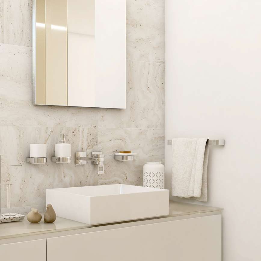 NIMCO NK 30035-26 - Handdoekhouder voor aan de muur NIKAU 39 cm glanzend chroom