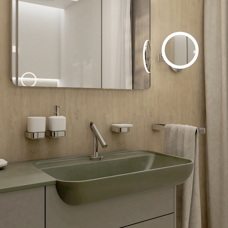 NIMCO NK 30098-26 - Porte-serviettes mural NIKAU 39 cm chrome brillant
