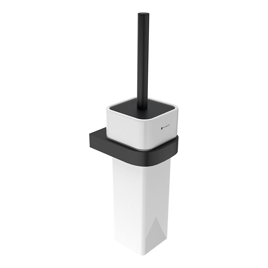 NIMCO NKC 30094K-90 - Brosse de toilette à fixation murale NIKAU blanc/mat noir