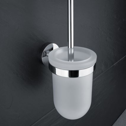 NIMCO UN 13094WN-26 - Wandgemonteerde toiletborstel UNIX mat glas/glanzend chroom