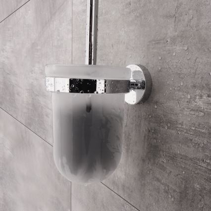 NIMCO UN 13094WN-26 - Wandgemonteerde toiletborstel UNIX mat glas/glanzend chroom