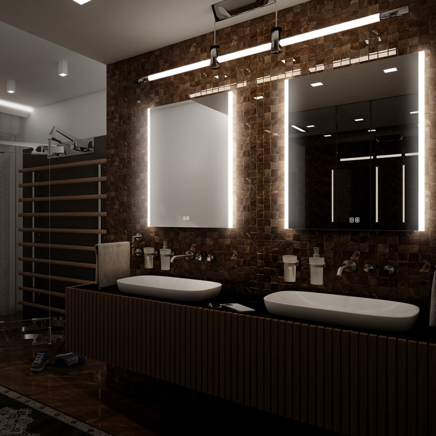 NIMCO ZP 11001VX - Miroir rétro-éclairé à intensité variable salle de bain LED/21W/230V 3000-6500K 70x50 cm IP44