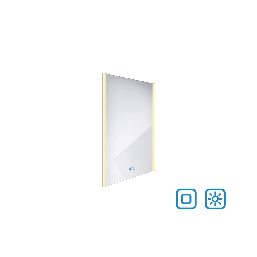 NIMCO ZP 11001VX - Miroir de salle de bains rétroéclairé à LED dimmable / 21W / 230V 3000-6500K 70x50 cm IP44