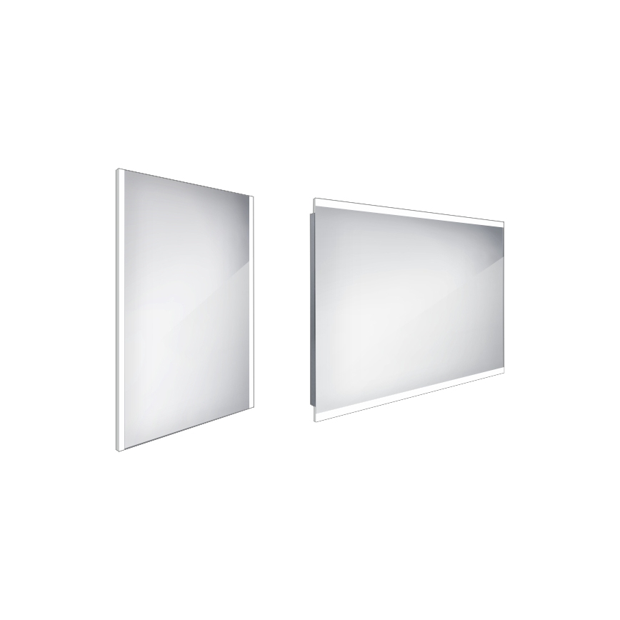 NIMCO ZP 11002 - Miroir de salle de bain rétro-éclairé LED/24W/230V 6500K 80x60 cm IP44