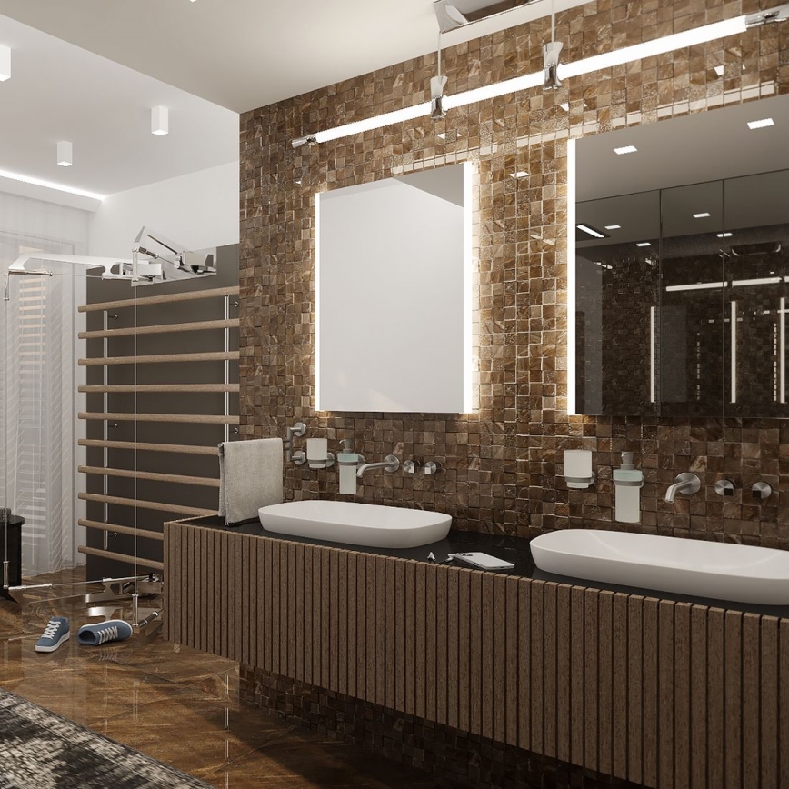 NIMCO ZP 11002 - Miroir de salle de bain rétro-éclairé LED/24W/230V 6500K 80x60 cm IP44