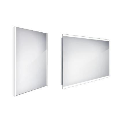NIMCO ZP 11002 - Miroir LED rétroéclairé pour salle de bains LED/24W/230V 6500K 80x60 cm IP44