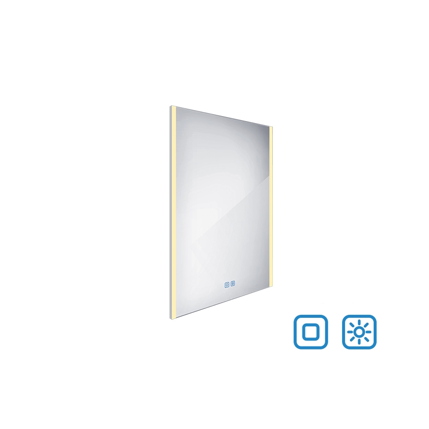 NIMCO ZP 11002VX - Miroir rétro-éclairé à intensité variable salle de bain LED/24W/230V 3000-6500K 80x60 cm IP44