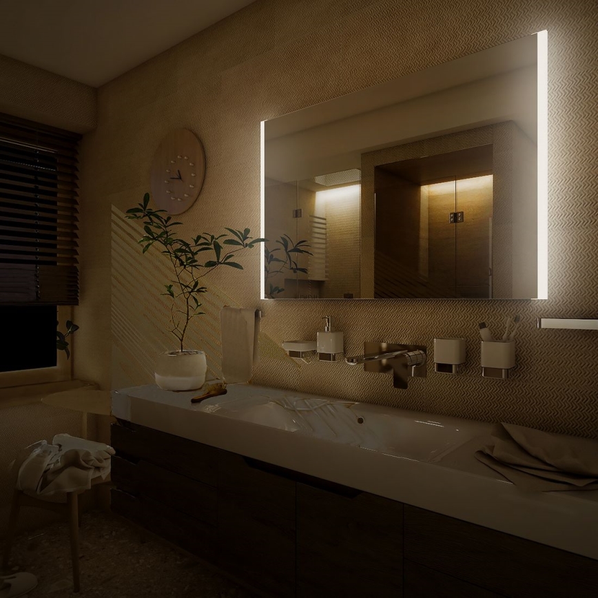 NIMCO ZP 11003 - Miroir de salle de bain rétro-éclairé LED/21W/230V 6500K 70x80 cm IP44