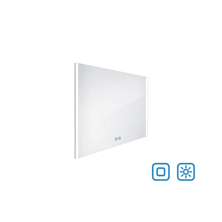 NIMCO ZP 11003VX - Miroir rétro-éclairé à intensité variable salle de bain LED/21W/230V 3000-6500K 70x80 cm IP44