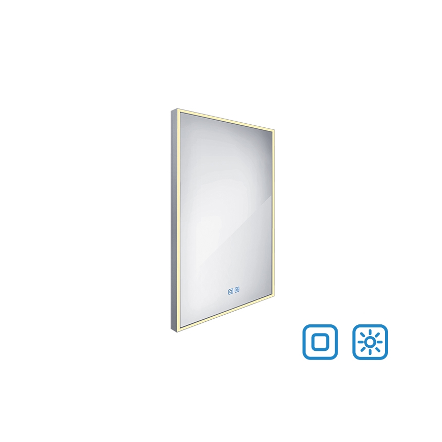 NIMCO ZP 13001VX - Miroir de salle de bains rétroéclairé à intensité variable LED/35W/230V 3000-6500K 70x50 cm IP44