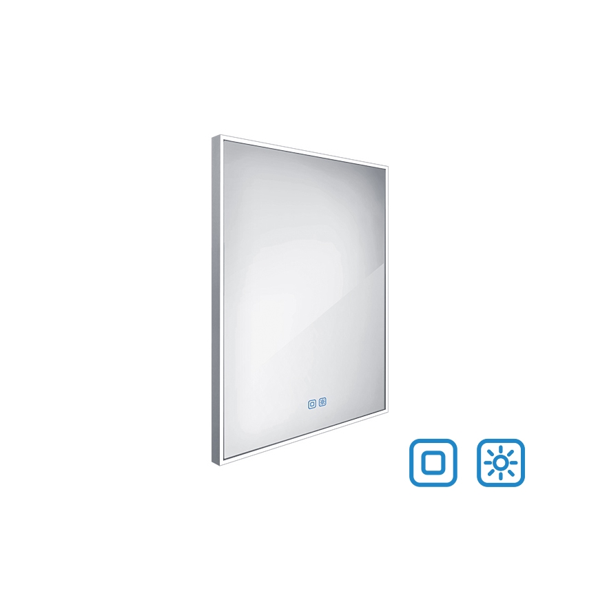 NIMCO ZP 13002VX - Miroir rétroéclairé dimmable pour salle de bains LED/41W/230V 3000-6500K 80x60 cm IP44