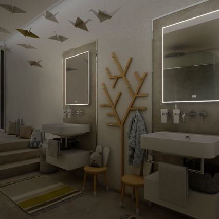 NIMCO ZP 13002VX - Miroir rétroéclairé dimmable pour salle de bains LED/41W/230V 3000-6500K 80x60 cm IP44