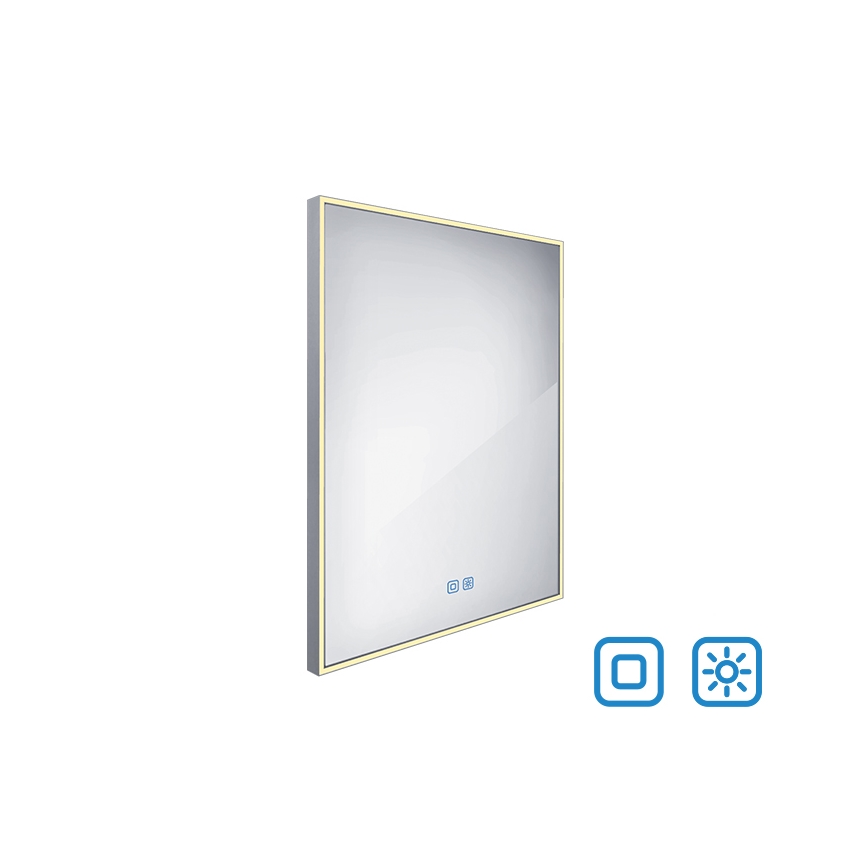 NIMCO ZP 13002VX - Miroir rétroéclairé dimmable pour salle de bains LED/41W/230V 3000-6500K 80x60 cm IP44