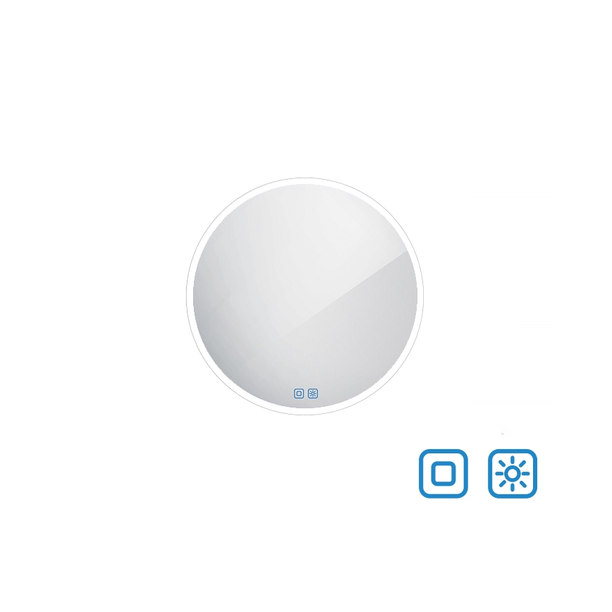NIMCO ZP 26000RVX - Miroir rétro-éclairé à intensité variable salle de bain LED/26W/230V 3000-6500K d. 60 cm IP44