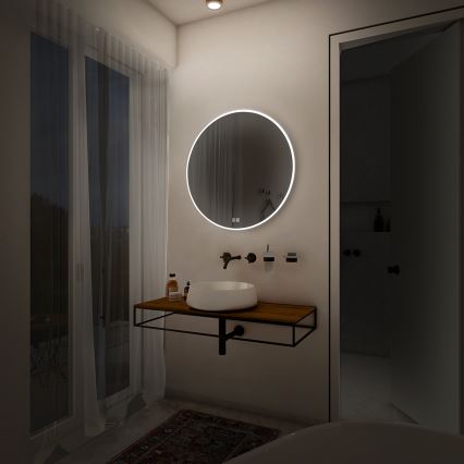 NIMCO ZP 26000RVX - Miroir rétro-éclairé à intensité variable salle de bain LED/26W/230V 3000-6500K d. 60 cm IP44