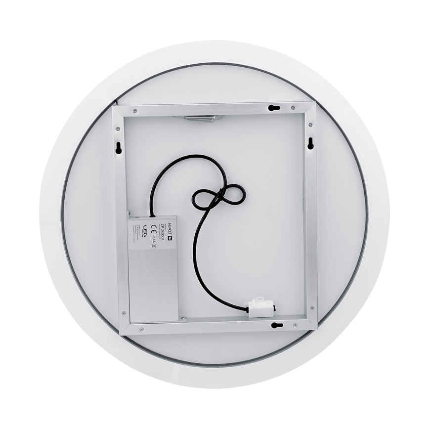 NIMCO ZP 26000RVX - Miroir rétro-éclairé à intensité variable salle de bain LED/26W/230V 3000-6500K d. 60 cm IP44