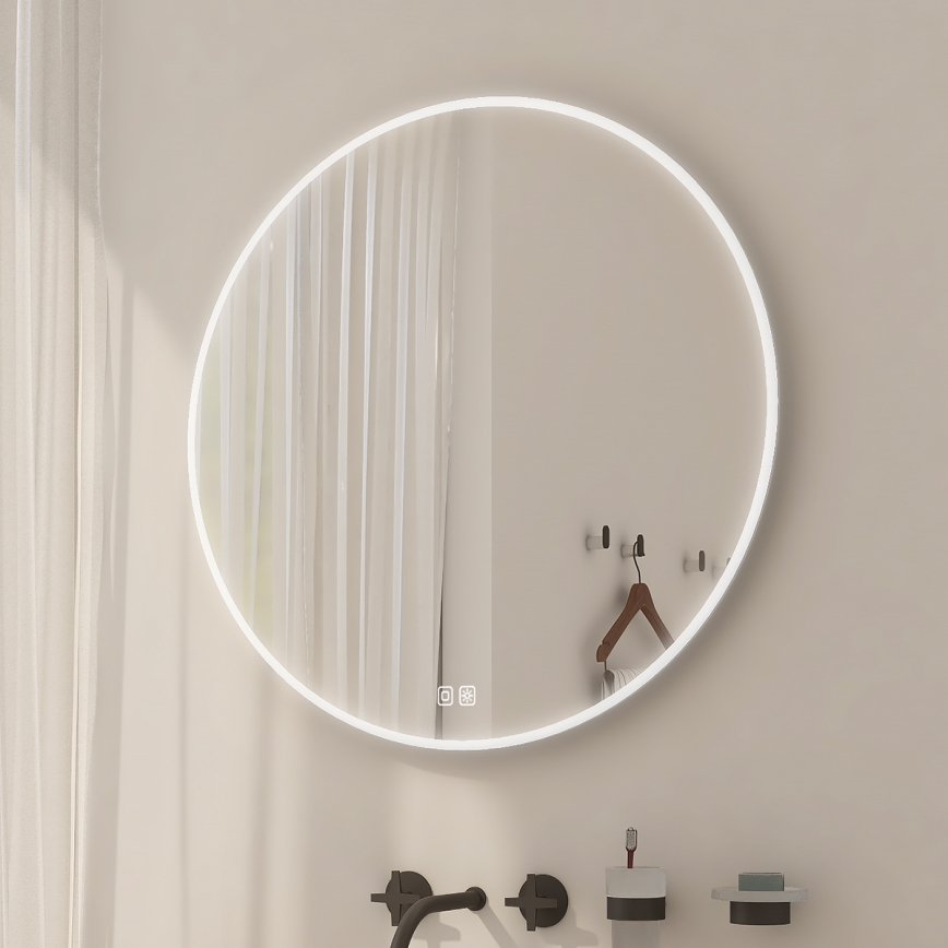 NIMCO ZP 26000RVX - Miroir rétro-éclairé à intensité variable salle de bain LED/26W/230V 3000-6500K d. 60 cm IP44