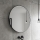 NIMCO ZPC 31000RVX-90 - LED Badkamerspiegel met dimbare verlichting LED/20W/230V 3000-6500K diameter 60 cm mat zwart IP44