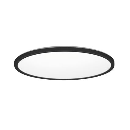 LED Badkamer plafondlamp NIVERA LED/18W/230V IP54 3000/4000/6000K Ø 30 cm zwart