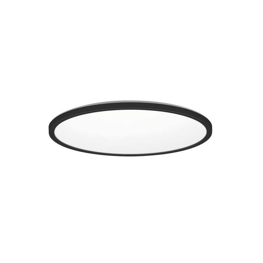 LED Badkamer plafondlamp NIVERA LED/18W/230V IP54 3000/4000/6000K Ø 30 cm zwart