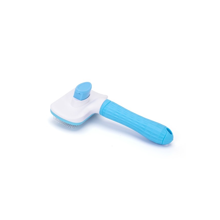 Nobleza - Brosse pour chiens et chats bleue
